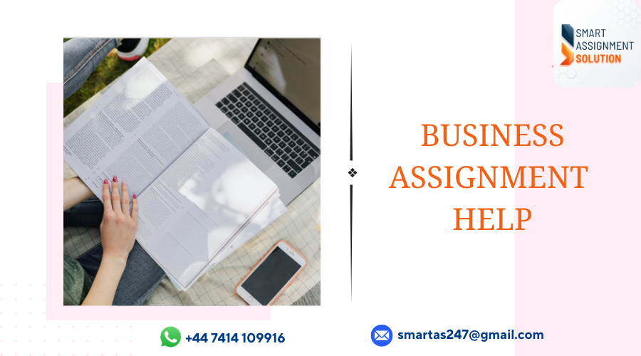 Business student working on assignment analysis