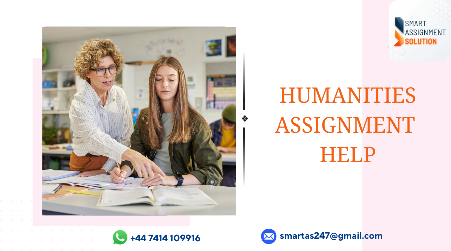 Humanities student researching texts and theories for an assignment